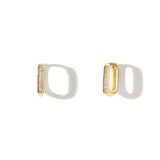 Channel Set Diamond Click Hoops