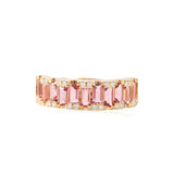 PINK TOURMALINE AND DIAMOND RING