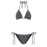 Gingham Seersucker Sabrina Bikini