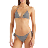 Gingham Seersucker Sabrina Bikini