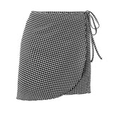 Gingham Seersucker Short Sarong