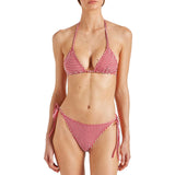 Gingham Seersucker Sabrina Bikini