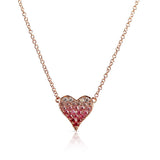 SMALL OMBRE HEART NECKLACE