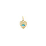 MINI SUNBEAM HEART CHARM
