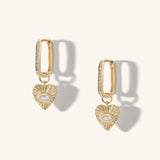 Channel Set Diamond Click Hoops