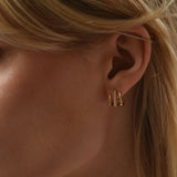 DIAMOND CLAW CAGE EARRINGS