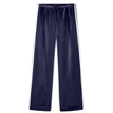 Silk Stripe Crop Pant