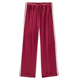 Silk Stripe Crop Pant