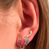 ELISSA BAGUETTE DIAMOND STUD