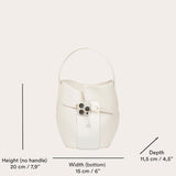 Belted Bucket Bag Mini Black Eel
