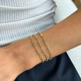 MINI MIXED CHAIN NECKLACE AND TRIPLE WRAP BRACELET