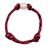 Paracord Pearl Adjustable Bracelet