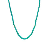 Bohème Faceted Paraiba Opal Rondelle Necklace