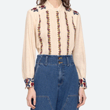 NAN EMBROIDERED TOP