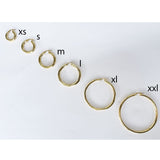 14K Thick Gold Hoops