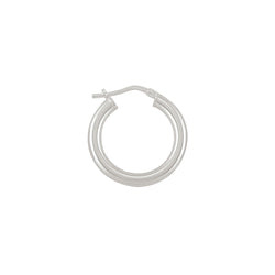 Thick Silver Hoops