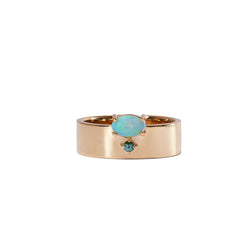 Opal & Tourmaline Bricolage Ring