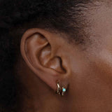 Opal Clicker Hoops