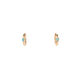 Opal Clicker Hoops