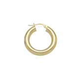 14K Thick Gold Hoops