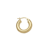 14K Thick Gold Hoops