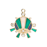 The Sunset Charm w Malachite and Opal