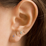 Small Opal Stud - Flat Back