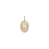 DIAMOND HALO CAMEL TOKEN PENDANT: MINI
