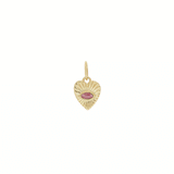 MINI SUNBEAM HEART CHARM