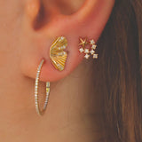 14K SPRINKLE STAR EARRING