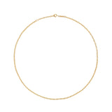 2mm Italian Chain Link Necklace