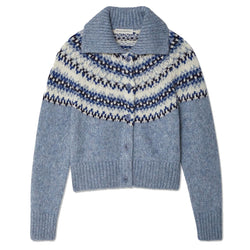 Plush Alpaca Blend Fair Isle Cardigan