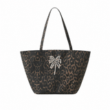 LEOPARD PALM TOTE