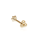 Ball Trinity Threaded Stud Earring