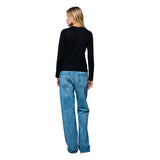 100% MACHINE WASHABLE CASHMERE CREW