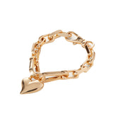 Padlock Heart Chain Bracelet