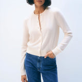 CASHMERE CREWNECK CARDIGAN