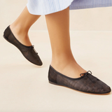 Landon Black Mesh Ballet Flat