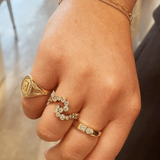 DIAMONDS WAVE RING
