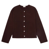 THE COTTON KNIT ROLL CARDIGAN