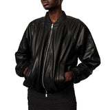 YVETTE LEATHER BOMBER