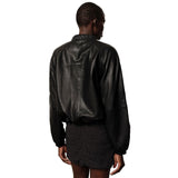YVETTE LEATHER BOMBER