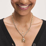 Groovy Diamond Initial Hinged Charm