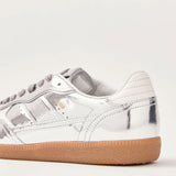 Tb.490 Rife Shimmer Silver Cream Leather Sneakers