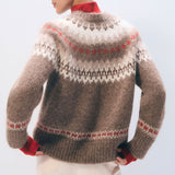 Alpaca Blend Cable Crewneck