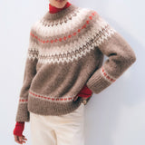 Alpaca Blend Cable Crewneck
