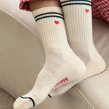 Embroidered Boyfriend Socks