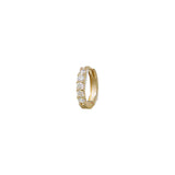 Classique Wide Pavé Mini Huggie