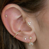 Cléo Trio Triangle Cluster Single Stud