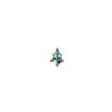 AQUAMARINE TEARDROP EARRING
